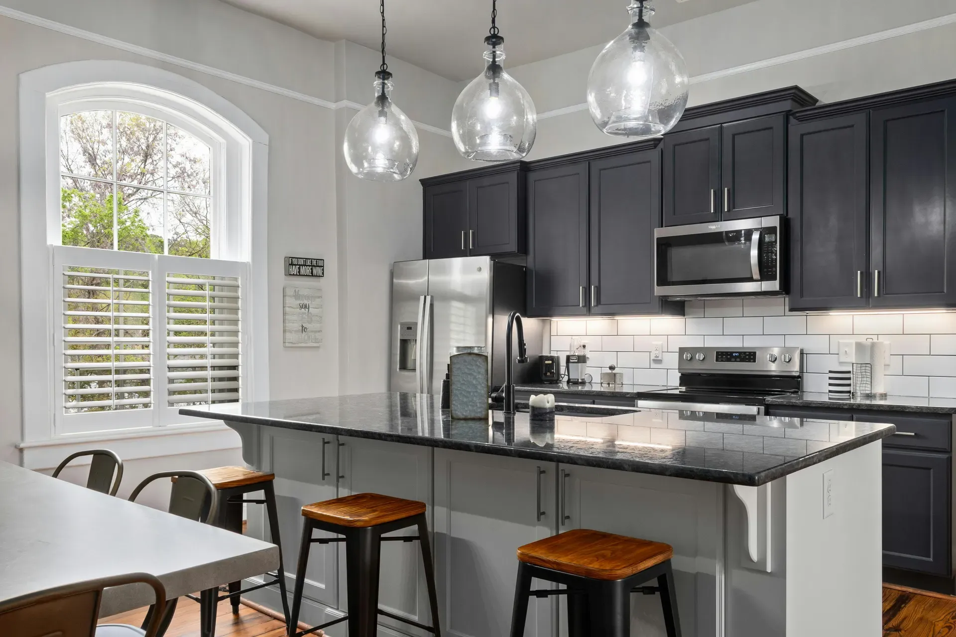 Bright, spotless residential kitchen